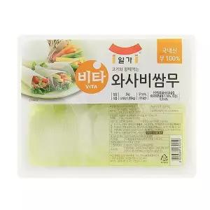일가 비타 와사비쌈무 3kg 국산 업소용 대용량 무쌈 알싸한