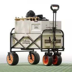 전동웨건 접이식 캠핑용 자동 손수레 야외 운반 트롤리 캠핑카트 쇼핑 카트