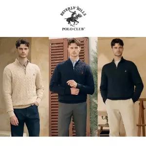 [프리미엄] 비버리힐즈폴로클럽 25FW 최신상! 울 혼방 케이블니트 집업 3종, 남성