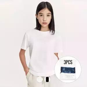 [지오다노주니어] 03245801 루즈핏 레이어드 반팔티(공용,3PCS)