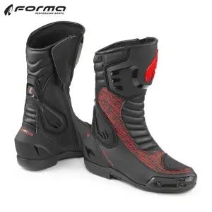 포르마 FRECCIA EVO 부츠 오토바이 신발 레이싱 - 블랙/레드