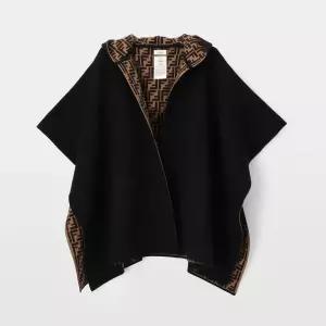 펜디 FF 리버시블 울 캐시미어 케이프 JFQ056