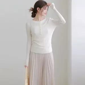 르포엠 웜터치 시스루 헨리넥 니트 3종 택1