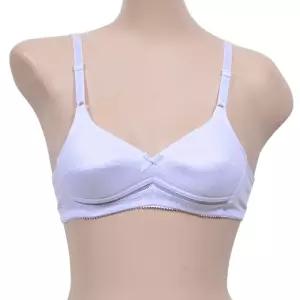 항균 항취 리본 주니어 노와이어 A컵 2단계 브라/브래지어 어린이 초등 학생 중학생 여학생 여아 아동 속옷