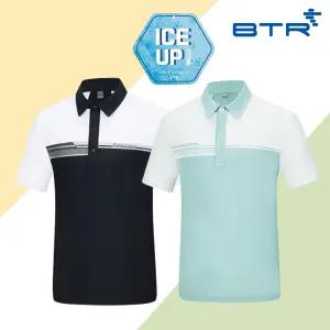 [비티알] 디안M(S) 남성 여름 골프 냉감소재 소매펀칭 반팔 카라티셔츠 BUT4824M