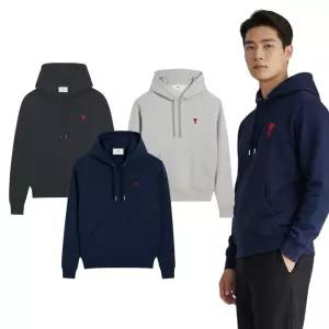 (국내발송) 아미 스몰 로고 후드 티셔츠 (BFUSW205747)