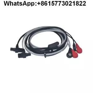 American Vitalstim5900 연하곤란 기구 전극 케이블 DJO2와 호환됩니다. 2버튼