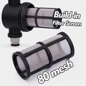 호환 80 메쉬 가든 호스 프리 필터 OD 6-16mm 퀵 커넥터 스테인레스 스크린 관개 물 PE 파이프 튜브 여과기