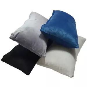 직사각형 솜 베개 극세사 작은 직사각형 솜 베개 부드러운 캠핑용 사무실 여행용 가벼운 낮잠용 어린이