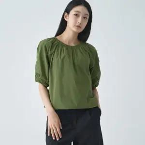 [지센] 여성 셔링넥 퍼프소매 블라우스 LCWSO593_LK