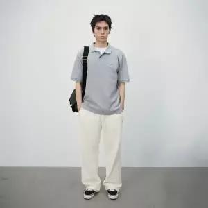 [캉골]에센셜 피케 셔츠 1727 멜란지그레이