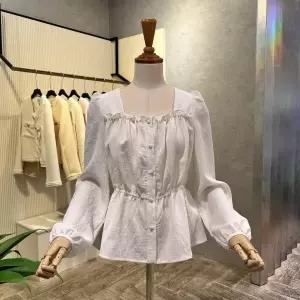 [대구백화점] [ab.f.z]스퀘어 넥 프릴 밴딩 블라우스(AOA2HB03D)