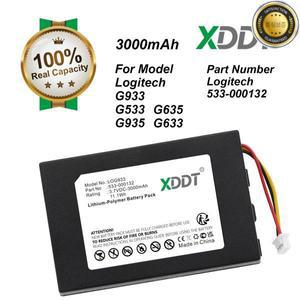 로지텍 G933 533-000132용 3000mAh 무선 헤드셋 배터리