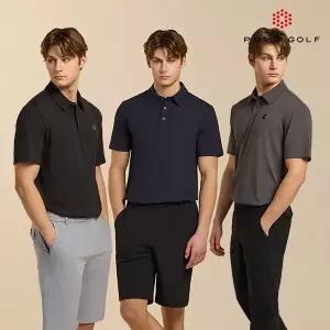 [푸마골프][비노출 특가] [푸마골프] 메쉬 카라 반팔티셔츠 남성 3종세트
