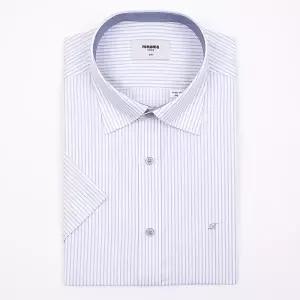 [롯데백화점]레노마 트윌 스마트 스트레치 스트라이프 슬림핏 반팔 셔츠 RZUSL0046-GY