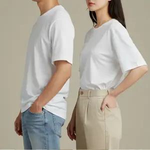 에어클템포 레이어드 흰색 기본 이너 티셔츠 면티 흰색무지티