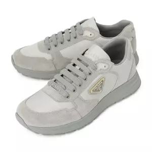 프라다 그레이 리나일론 앤 스웨이드 스니커즈 2EE436 D7C F0424 152888724