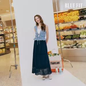 [26SS최신상] 블루핏 아일렛 스커트