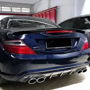 메르세데스 벤츠 호환 SLK SLC R172 AMG 2011 차량용 리어 트렁크 리드 부트 스포일러 립 윙 글로스 블랙 A