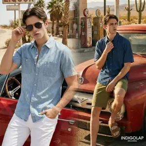 인디고랩 남성 썸머핏 데님 셔츠 2종