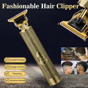 빈티지 무선 전기 헤어 트리머 휴대용 면도기 이발기 USB 고속 충전 클리퍼 (미용사용)