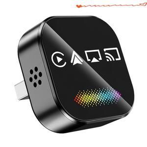 A37T-Airplay/미러링크/안드로이드 오토/카플레이 4in1 무선 AI 스마트 박스 USB 동글 어댑터 자동차 지능