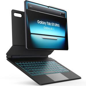 삼성 갤럭시 탭 S11 울트라용 인콜로 키보드 케이스 7가지 색상 백라이트 매직 스타일 캔틸레버 마그네틱 스탠드 덱스 모드 멀티터치 트랙패드 태블릿 AI 키 포함