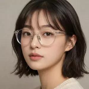 [톰포드] 안경테 TF5996KB 057 명품 블루라이트차단 투명 라운드 뿔테 패션 여자 남자