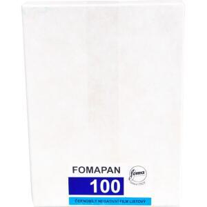 오리지널 FOMAPAN 50/100/200/400 시트 4X5 흑백 필름 포맷 호환 네거티브 레트로 사진유통기한 2026