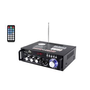 블루투스 스테레오 수신기 홈 오디오 앰프 HiFi 600W 홈 시어터 시스템 스피커 앰프, 2채널, LCD 디스플레이, 휴대용 FM 라디오, SD 카드/USB 입력, 가정용 또는 자동차용 12V-220V