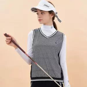 [지니골프]여성 여름골프조끼 골프베스트 하운드투스 V넥