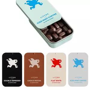 씹는 순간 카페인 충전 리토스 커피 혼합4종 60g 1 세트