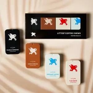 씹는 순간 카페인 충전 리토스 커피 단일4종 60g 1세트