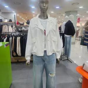 시슬리/애플아울렛/블론디 아웃 포켓 블루종 점퍼 SAJP37531