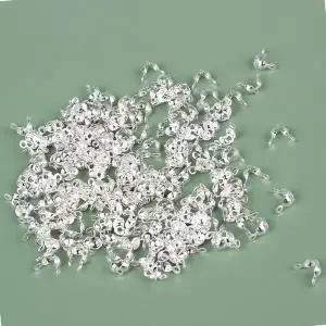 [하프클럽/]만들기 팔찌 키링 올챙이캡 실버 비즈공예부자재 200개입