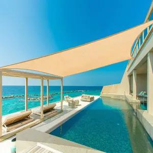 매쉬 썬쉐이드 사각 대형 차광막 옥상 정원 펜션 수영장 천막 그늘막 가림막