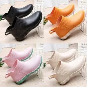 숏 레인부츠 230-250 여성장화 패션부츠 발목장화 방수 레인슈즈 워터슈즈 01 (WFK2G6C)