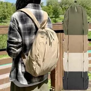 [다잇템]여자 여름 4컬러 베이직 지퍼포켓 나일론 백팩