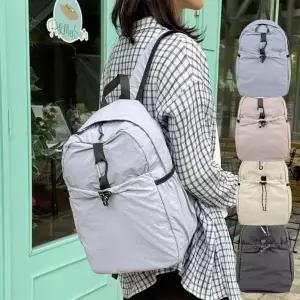 [다잇템]여자 데일리 경량 소프트 나일론 미니멀 백팩
