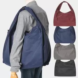 [다잇템]남자 여자 쇼핑백 나일론 4컬러 장바구니 숄더백