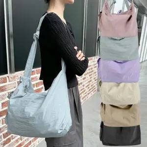 [다잇템]여자 데일리 나일론 바스락 크로스 숄더백