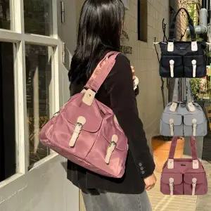 [다잇템]여자 데일리 캐주얼 심플 나일론 숄더백