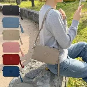 [다잇템]여자 폴리에스터 경량 조절 스트랩 미니 크로스백