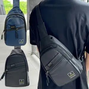 [다잇템]남자 여자 데일리 경량 나일론 사선지퍼 바디 크로스백