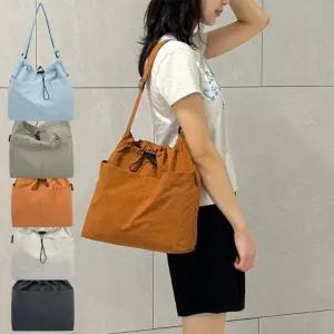 [다잇템]여자 데일리 나일론 투포켓 스트링 복조리 크로스백