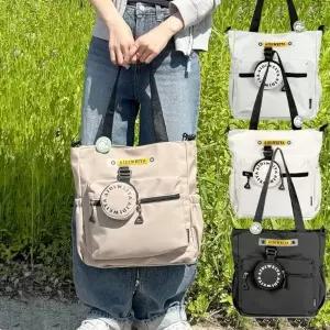 [다잇템]여자 데일리 포켓 수납 실용 만능 크로스 토트백