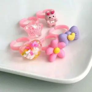 [하프클럽/]30개코디반지 러블리코디반지 재미있는선물 30개 핑크빛 어린이