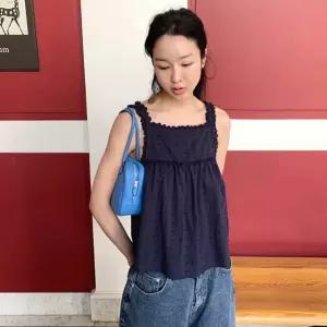 [메이비베이비] [Dearest] Blooms Top (네이비)