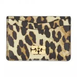 라프리마 레오파드 프린트 GANNI BOU 카드 홀더  부 지갑 A6541 943