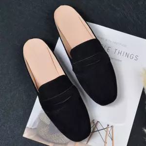 여자 출근 데일리 2컬러 스퀘어토 뮬 로퍼 블로퍼